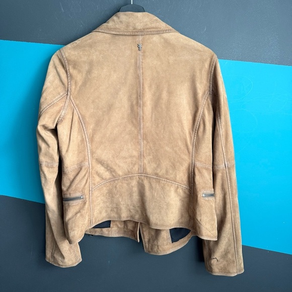 FRYE OAKLEY BIKER JACKET 100% suede leather - Picture 6 of 12